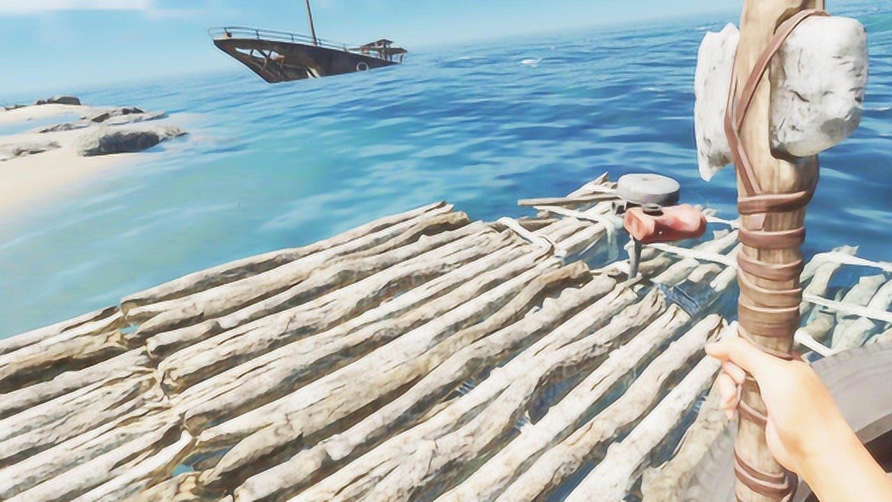 荒岛求生木筏怎么扩大制作方法