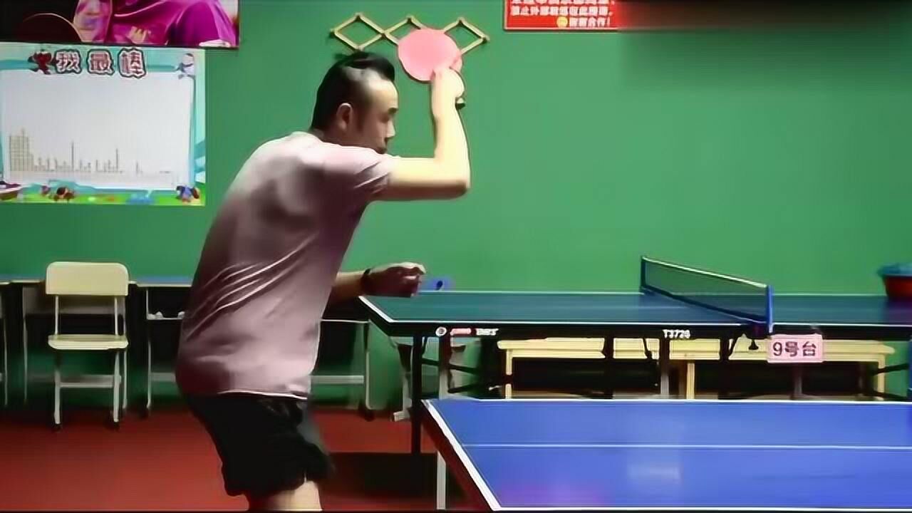 乒乓球教学正手拉上旋球打法讲解讲解很nice