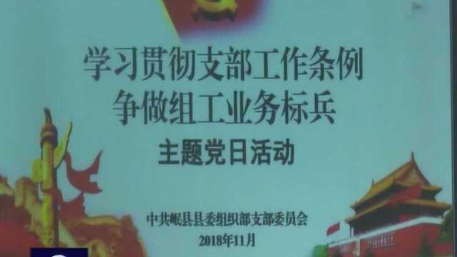 我市广大党员干部认真学习《中国共产党支部工作条例》