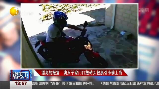 澳大利亚:女子家门口快递老被偷,她放砖头快递报复小偷