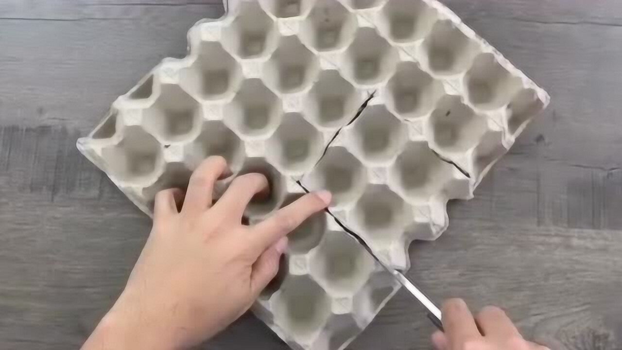 diy手工:幼儿园手工鸡蛋托盘,一个美丽的花朵