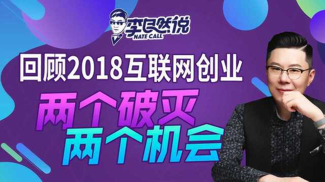 回顾2018互联网创业:两个破灭,两个机会【李自然说】