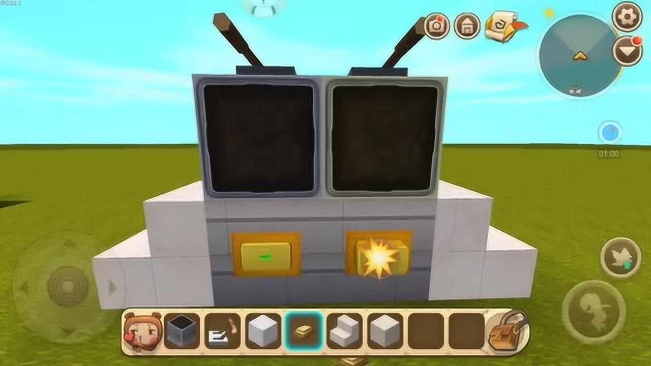 迷你世界:教你制作豪华电视机教程