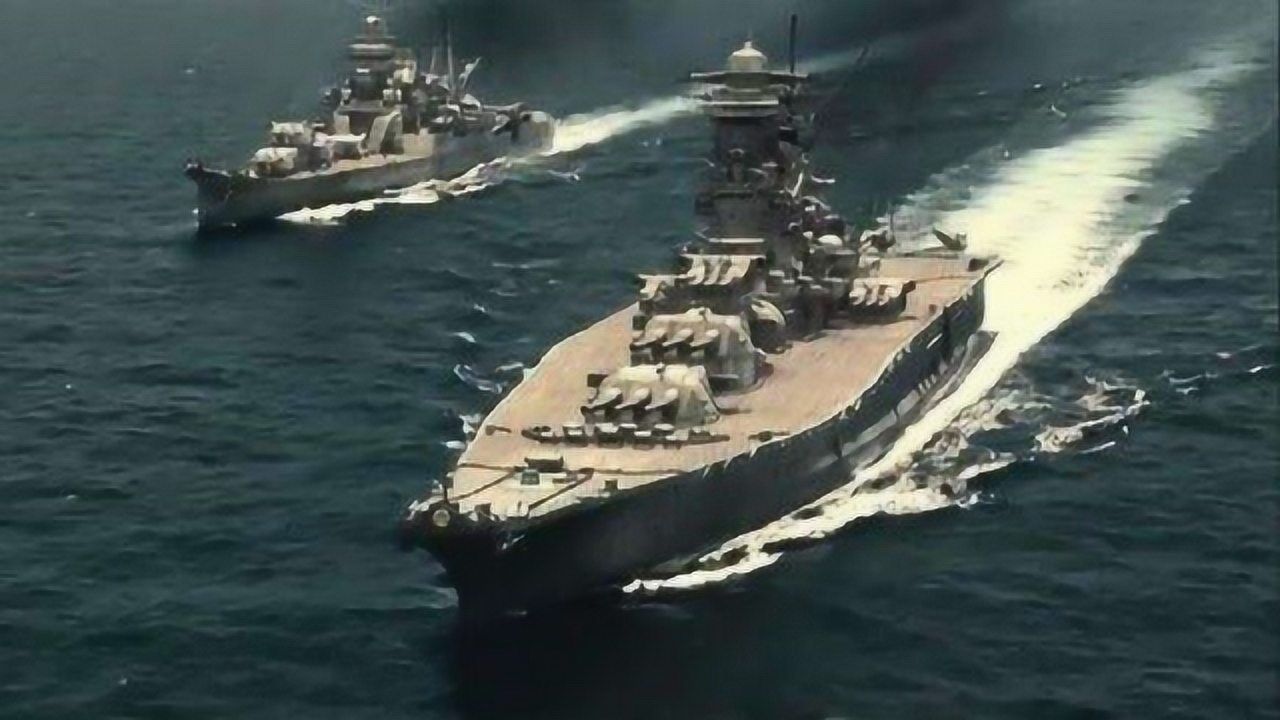 战列舰到底有多大?现代军舰与其对比后,简直就像侏儒_高清1080P在线观看平台_腾讯视频