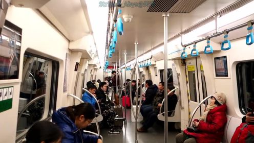 天津地铁3号线 中山路-北站 运行与报站&换乘6号线过程