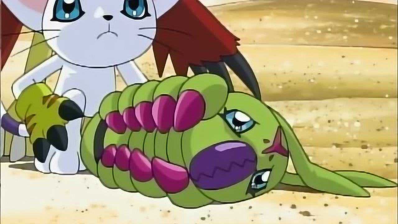 数码宝贝02:属于小贤的温柔徽章,虫虫兽死亡 热血