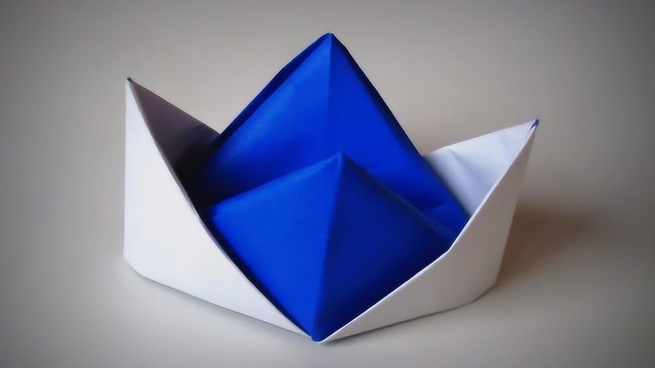 创意手工简单的手工折纸帽子看一遍就能学会济公帽的折法