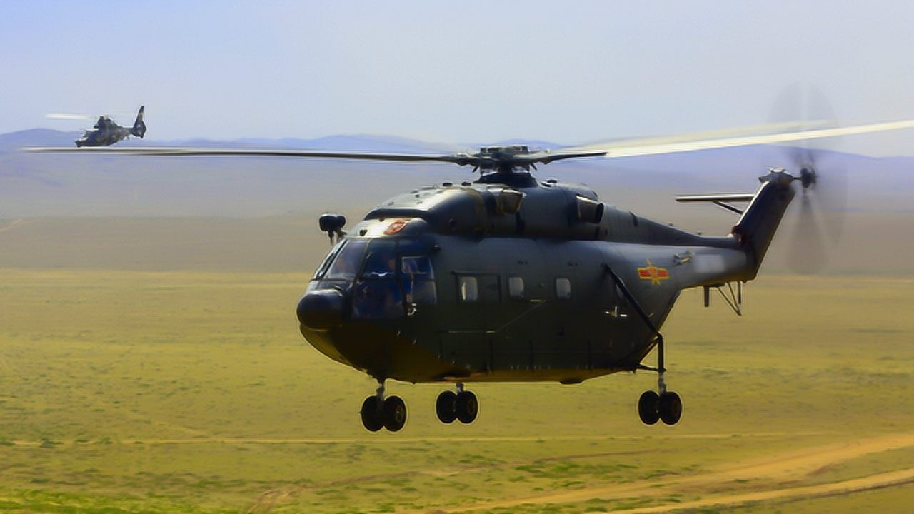 我国直-8l宽体直升机亮相,"山猫"最佳伴侣,机动部署能力大增