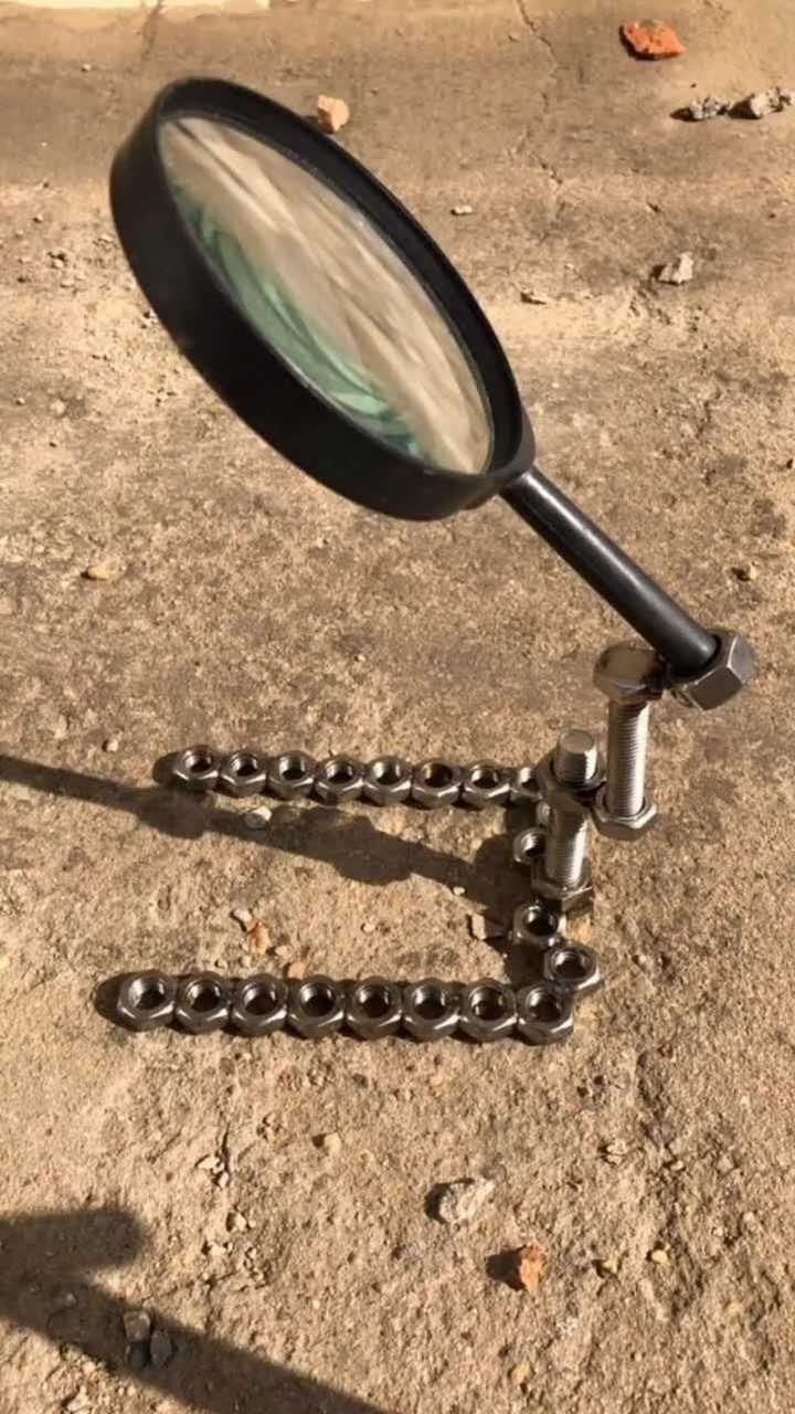 大自然的神器,自制,自然点烟器.
