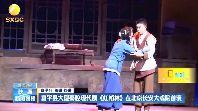 富平县大型秦腔现代剧《红梢林》在北京长安大戏院首演