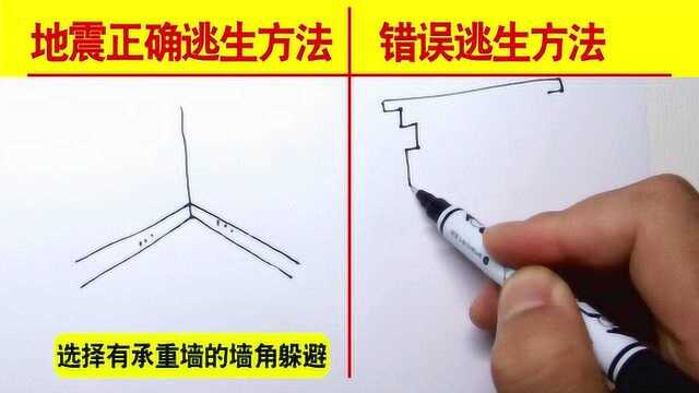 地震正确逃生方法VS错误逃生方法,地震来了,你做对了吗?