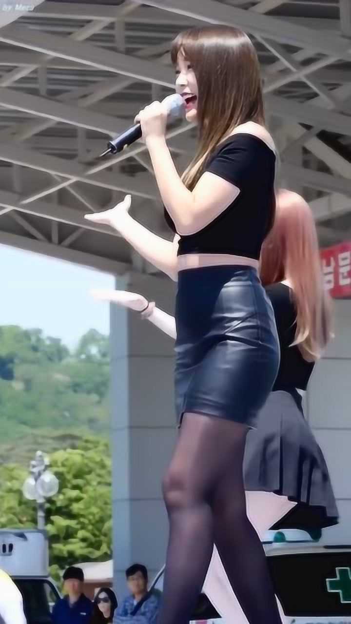 韩国性感美女热舞性感黑丝皮裤身材火辣性感