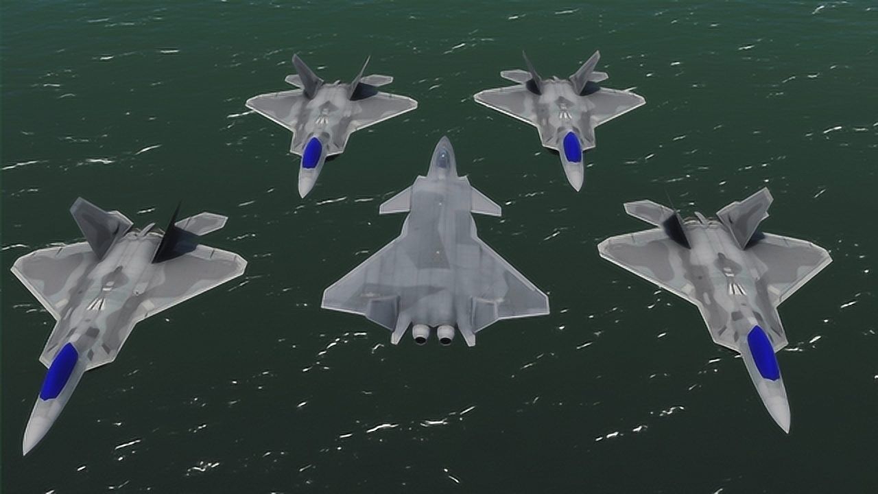 1架歼20,对抗4架美军f22!歼20能胜利归来吗?战争模拟