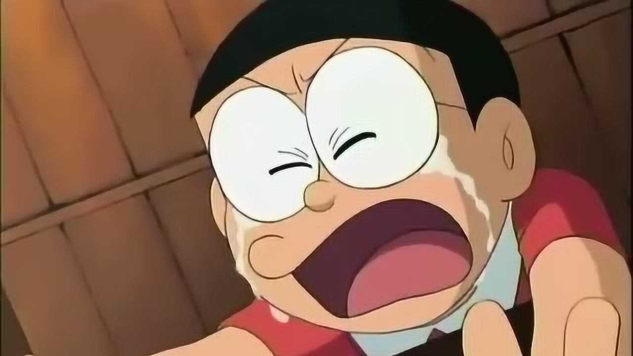哆啦a梦被召回,大雄痛哭求它留下,画面看着好伤感!