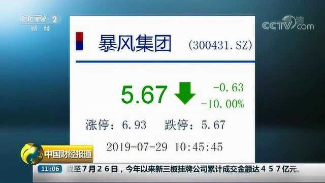 暴风集团市值从400亿跌到20亿 昔日“股王”跌落神坛