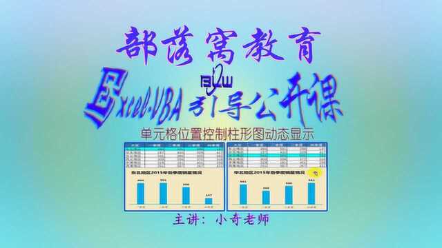 VBA制作动态图表视频:单元格位置控制柱形图动态显示