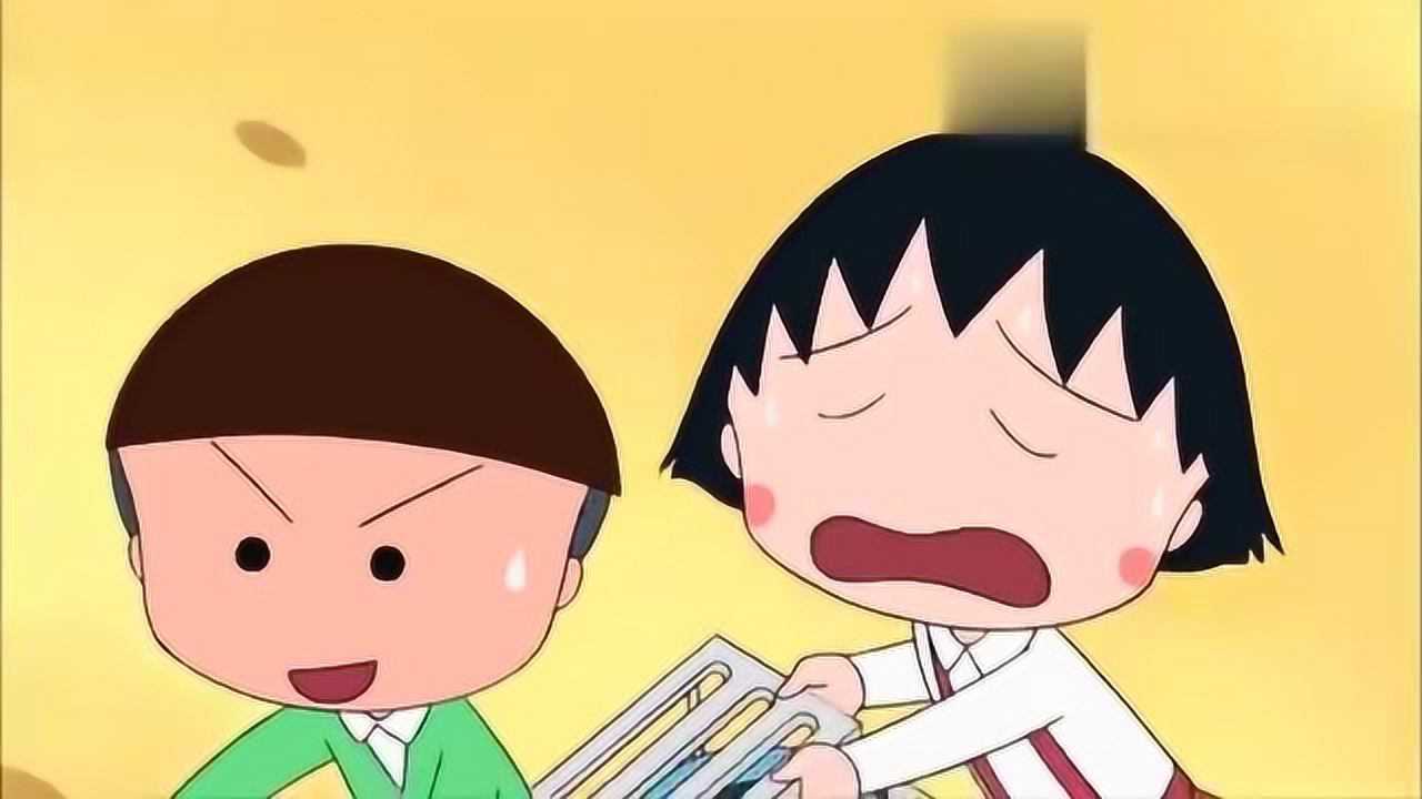 樱桃小丸子第3季丸子教弘明骑自行车却一直不放手