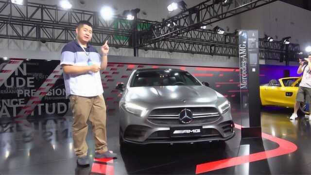 2.0T 306马力 最便宜的AMG 静态体验奔驰A35L