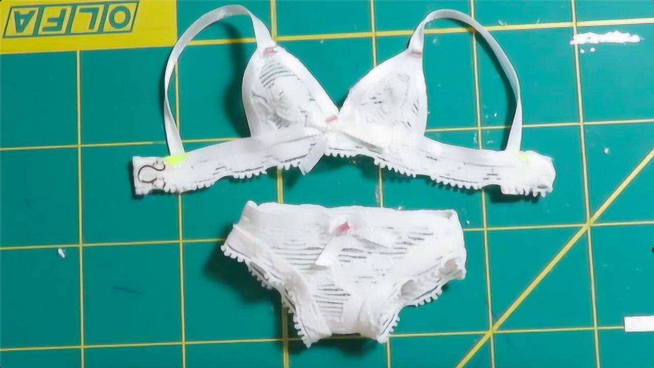 迷你娃衣diy,教你用简单的方法给芭比娃娃做一套内衣裤