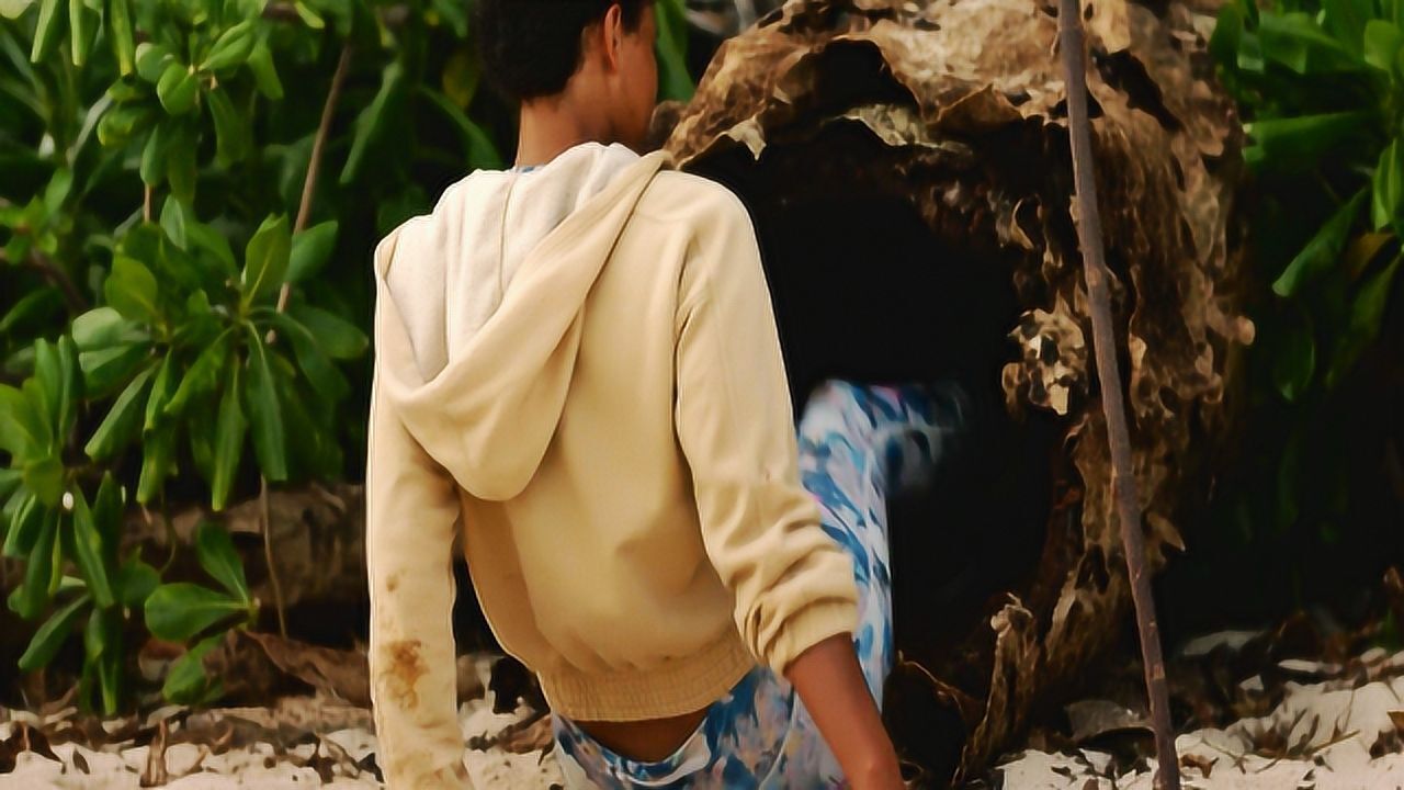 电影《荒岛甜心》:女孩流落荒岛,遇到可怕怪物,只能躲进枯树!