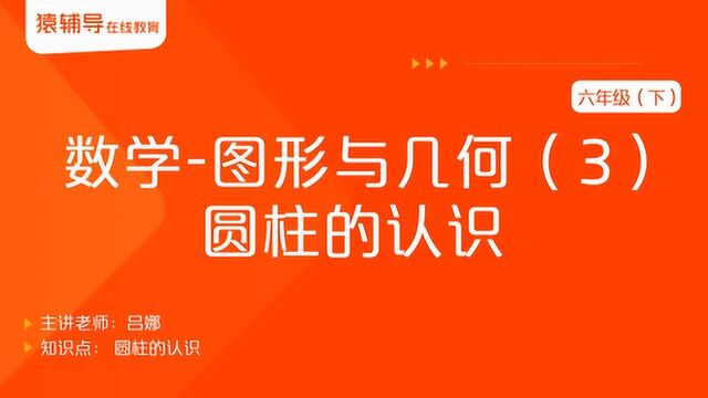 小学六年级(下)数学《图形与几何(3):圆柱的认识》