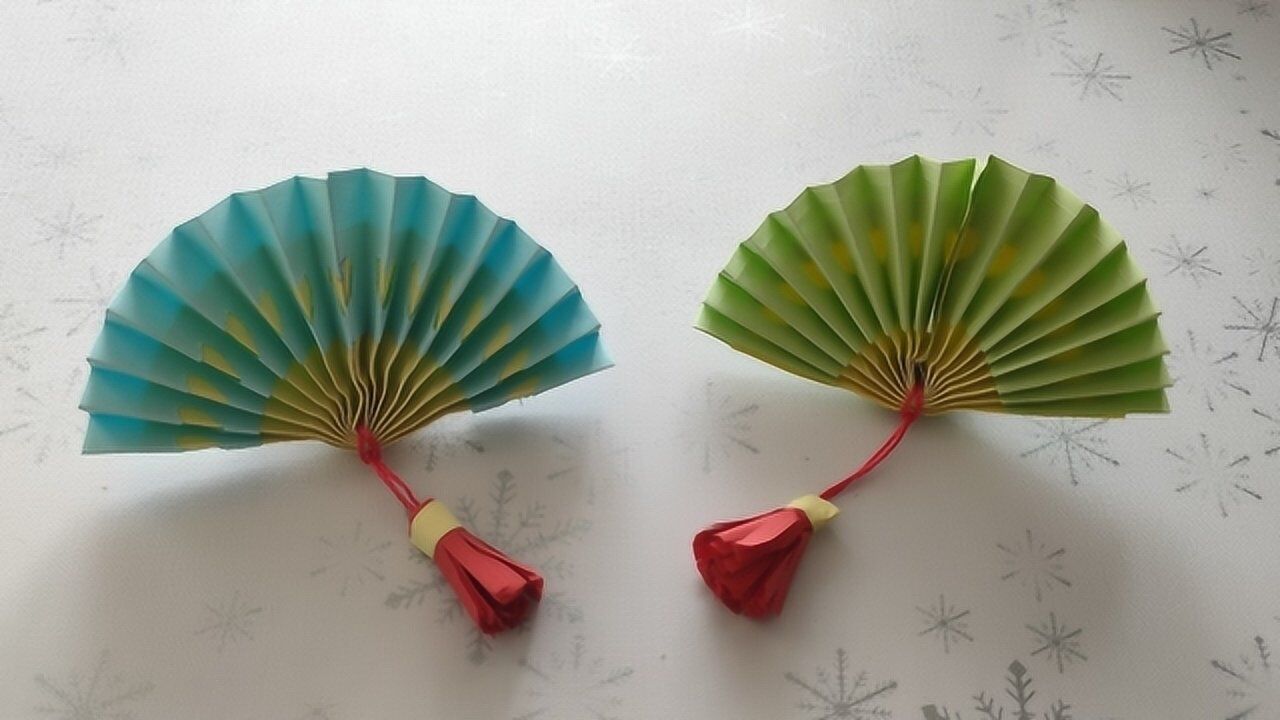 折纸:古风小香扇折纸教程,想学的收藏一下,超简单哦