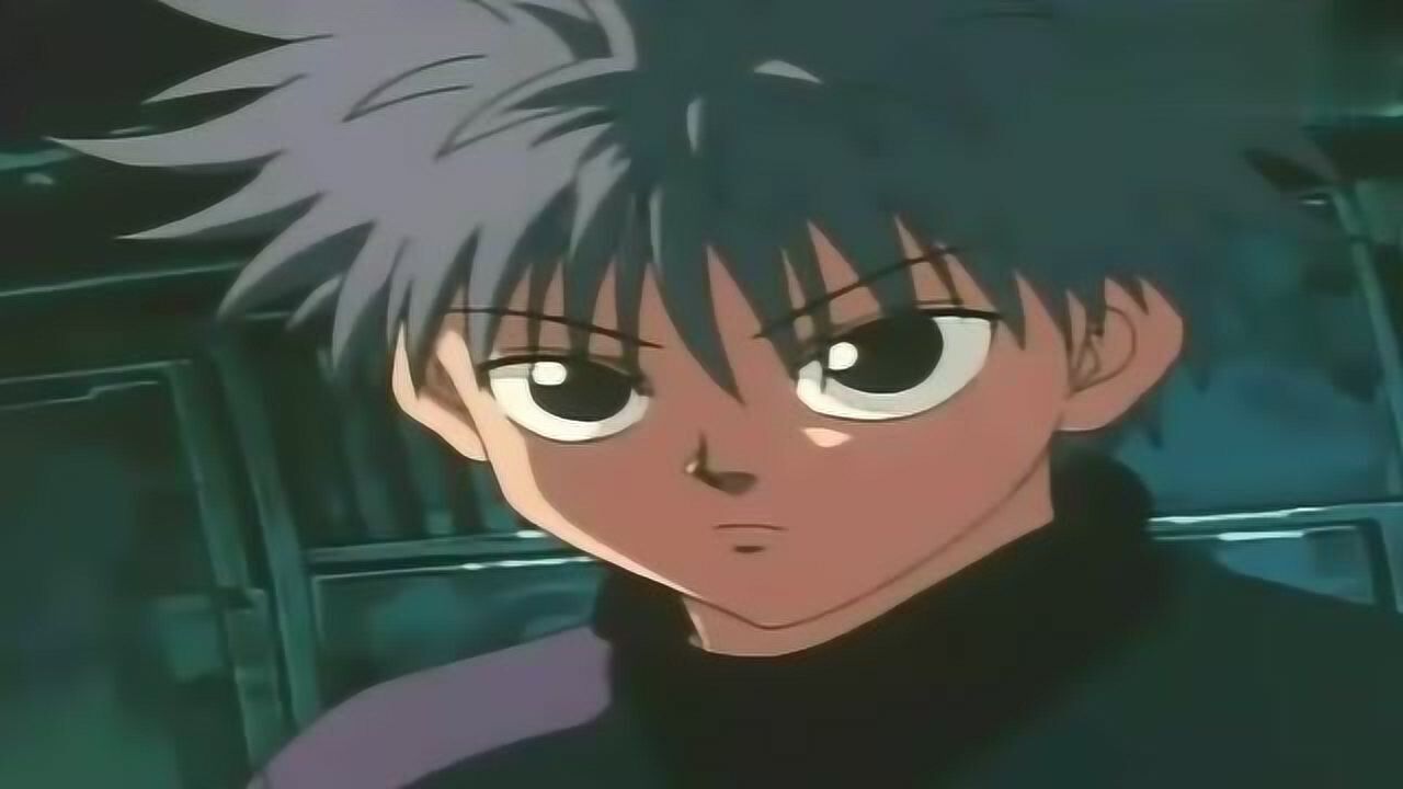 全职猎人(精) 小杰第一次遇见奇犽,俩人隔空对视,场面十分尴尬!