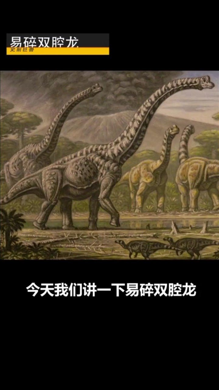 易碎双腔龙体长可达到6080米甚至以上体重190吨以上