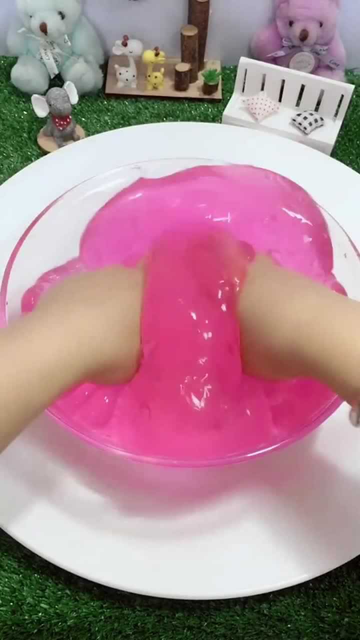 手感超好的水晶泥这样玩也很过瘾