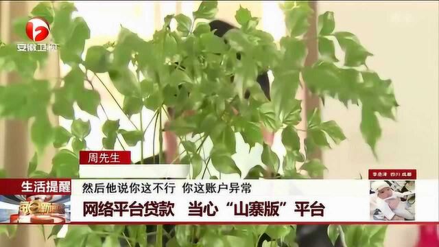 网络平台贷款 当心“山寨版”平台 江苏这男子被骗近10万元