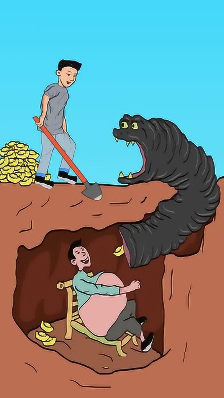 人心不足蛇吞象懂得见好就收才是明智的选择贪心只会自食恶果