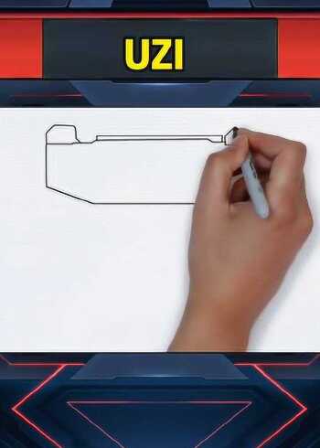 画画小技巧,17秒钟内教你画uzi,真的很简单!_腾讯视频