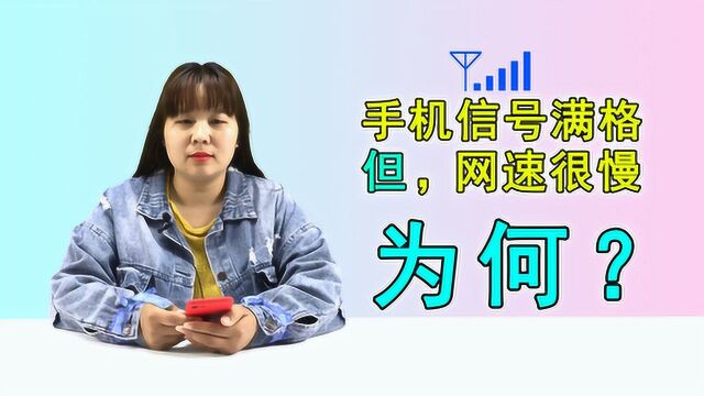 手机信号满格,但网速很慢,为什么?其实这些网络常识你可能不懂