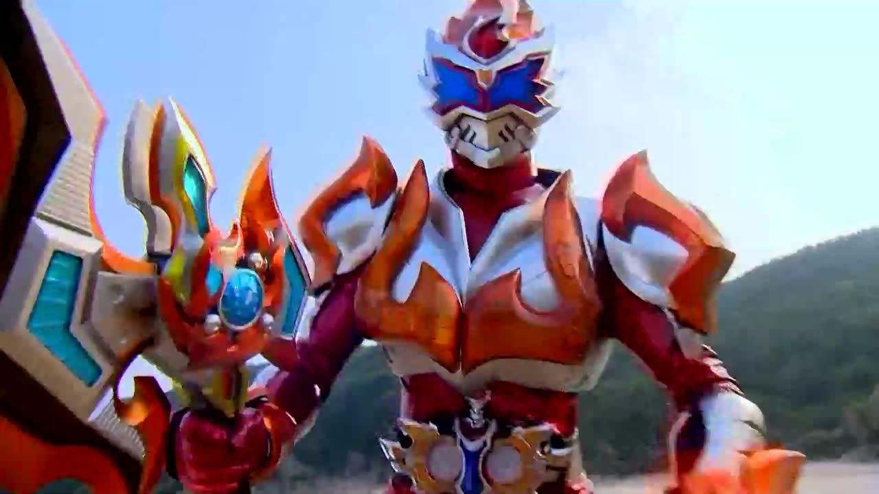 铠甲勇士铠传:麒麟焦魔砍是拿瓦最强必杀,太帅了!