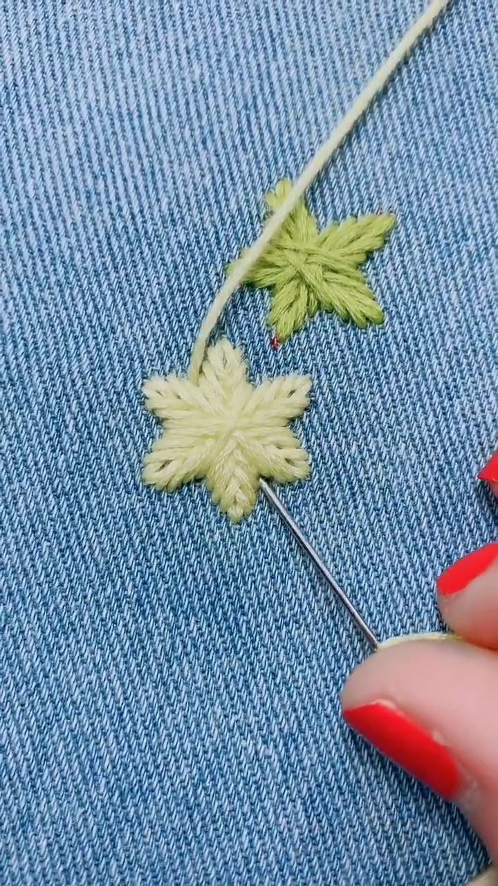 慢动作教你缝雪花简单又好看赶块试试吧