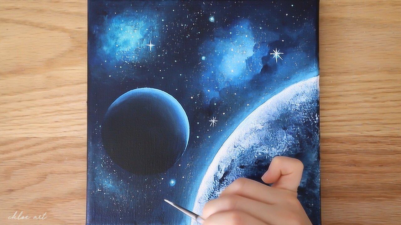 一学就会漂亮的星球画法