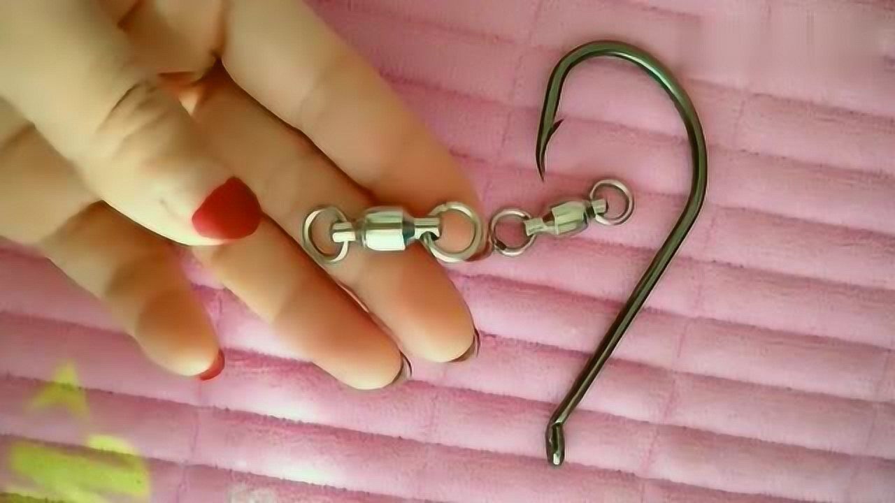 钓鱼技巧分享简单的马蹄扣绑法牢固不脱线赶紧学