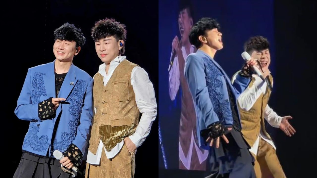 胡彦斌助阵林俊杰演唱会,飙高音表情被辣评:这辈子为他拼过命