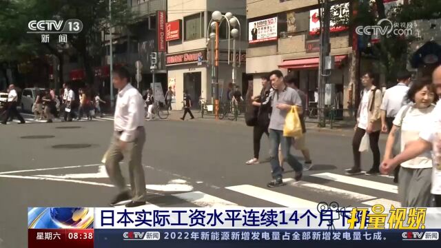 日本实际工资水平连续14个月下降