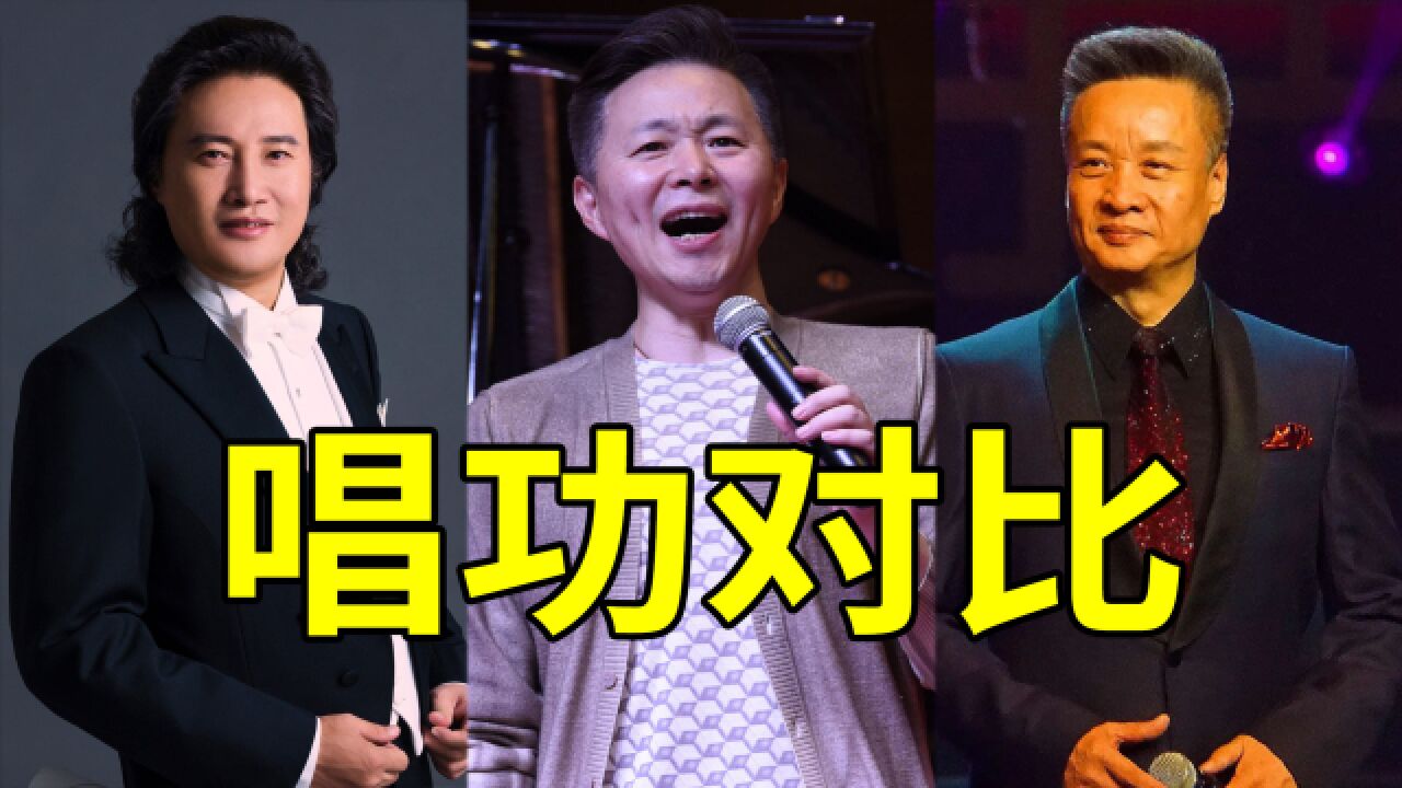 当歌唱家去掉伴奏后,戴玉强,王宏伟,阎维文依旧发挥稳定
