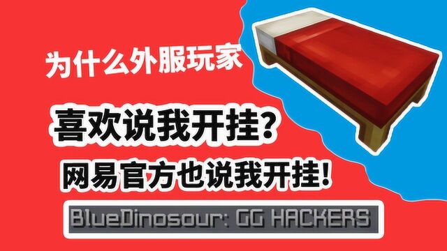 为什么很多外服玩家说我开挂?网易官方也说我开挂?我的世界