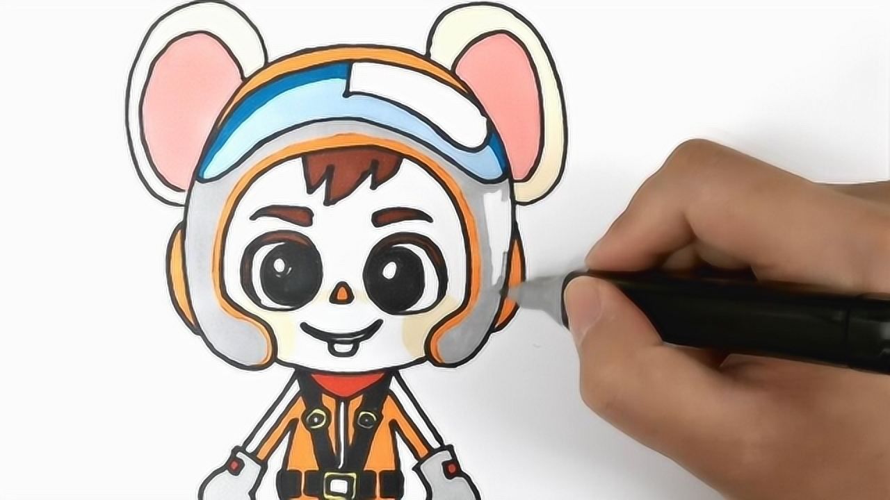 【玩具故事】一起来画开飞机的舒克,卡通简笔画教程