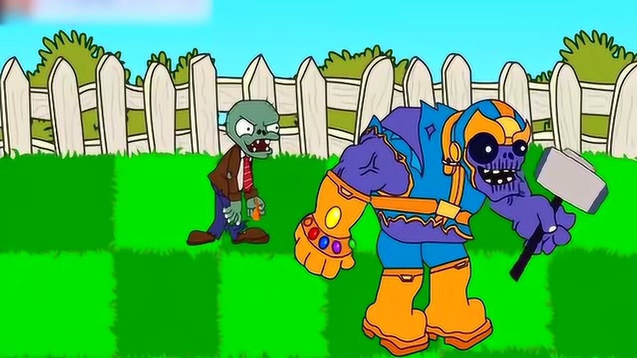 豌豆射手动画片僵尸变成大火球碾压进化后的豌豆射手