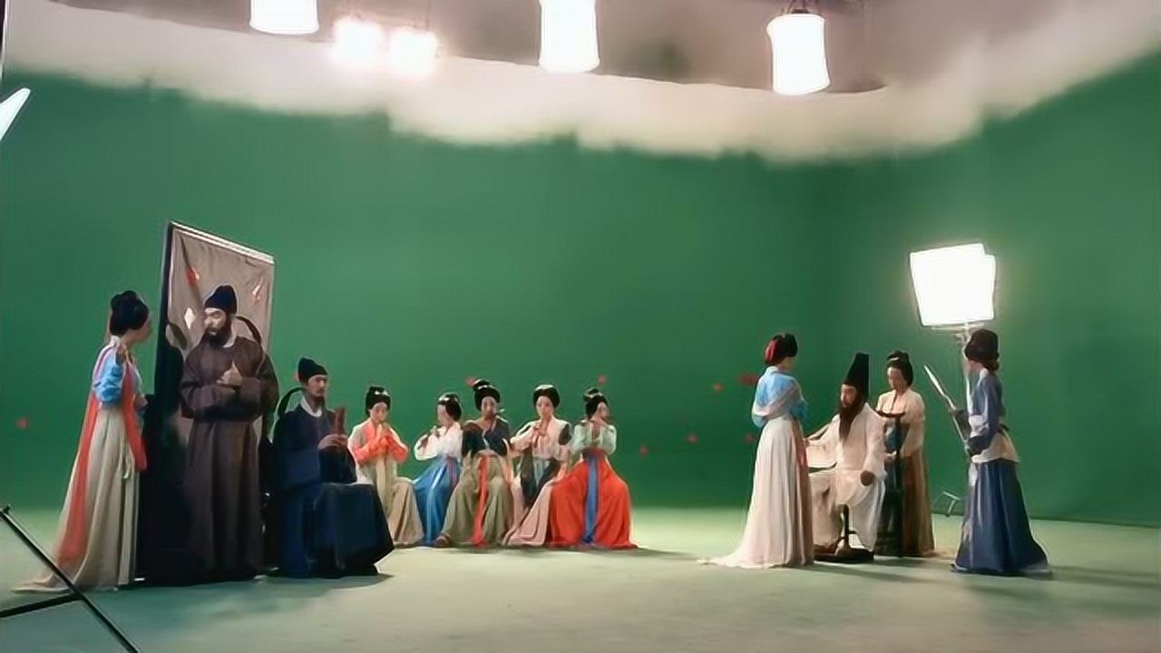 韩熙载夜宴图也出真人版那两人到底在聊什么