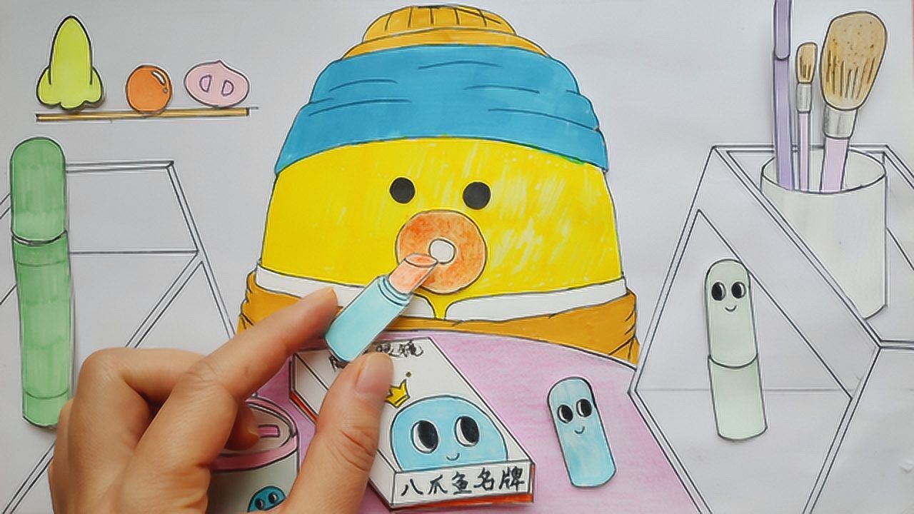 八爪鱼手绘定格动画 八爪鱼手绘定格动画:把小蜜鸭妆扮成名画人物
