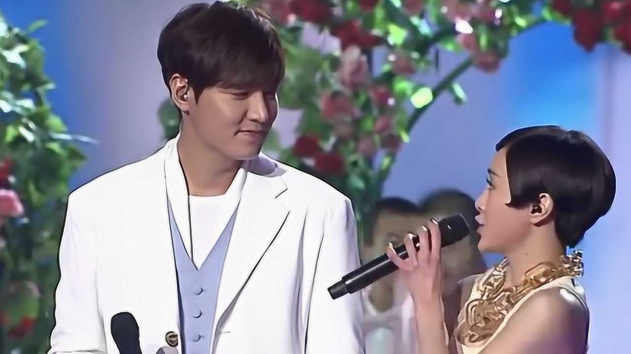 李敏镐郭采洁同台演唱《今天你要嫁给我》,嗓音太撩人,甜蜜满满