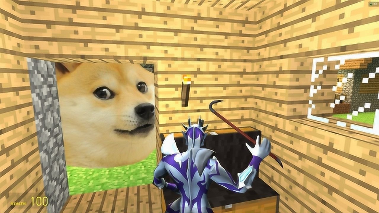 赛罗奥特曼家门口被一只大黄狗堵住了怎么出去啊