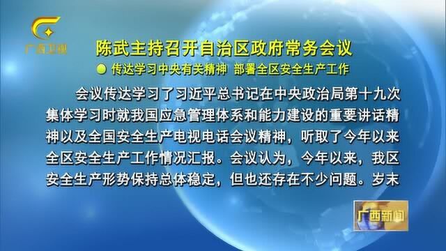 推进法治政府建设 部署全区安全生产工作