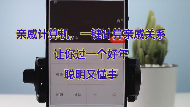 还在为叫不对亲戚名字烦恼吗?这个亲戚计算器神器你值得拥有!