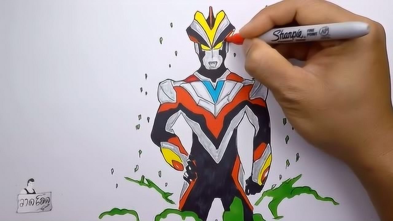 画一个维克特利奥特曼,步骤很简单,看完你学会了吗?